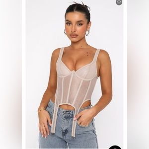 Enlighten Me Bustier Taupe